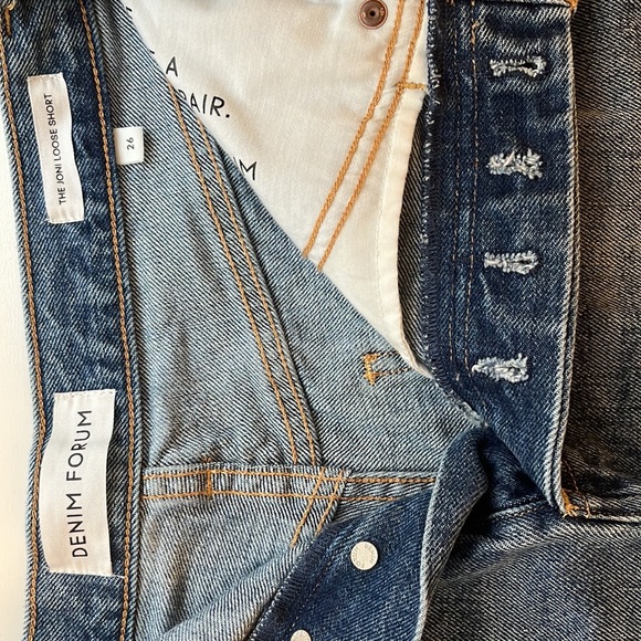 DENIM FORUM - THE JONI LOOSE SHORT SIZE 26 - Picture 3 of 7